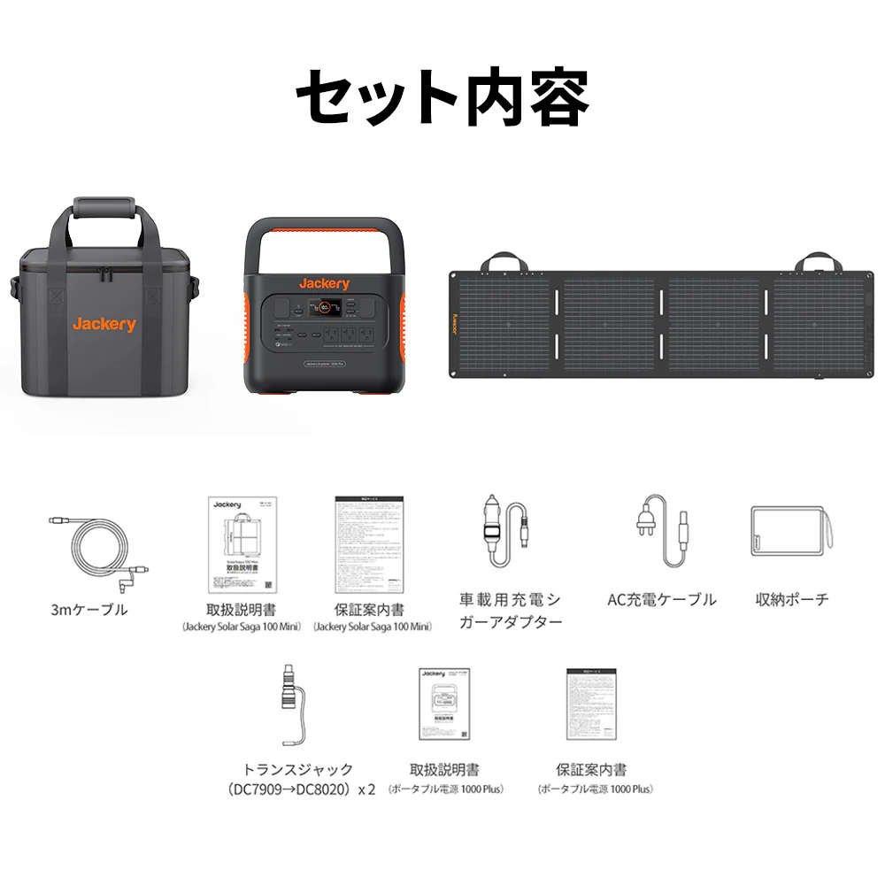 Jackery Solar Generator 1000 Pro 100W Mini ポータブル電源 ソーラーパネル セット - Image 13