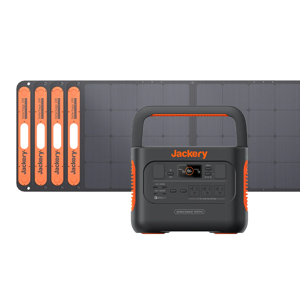 Jackery Solar Generator 1000 Pro 200W ポータブル電源 ソーラーパネル セット - Image 2