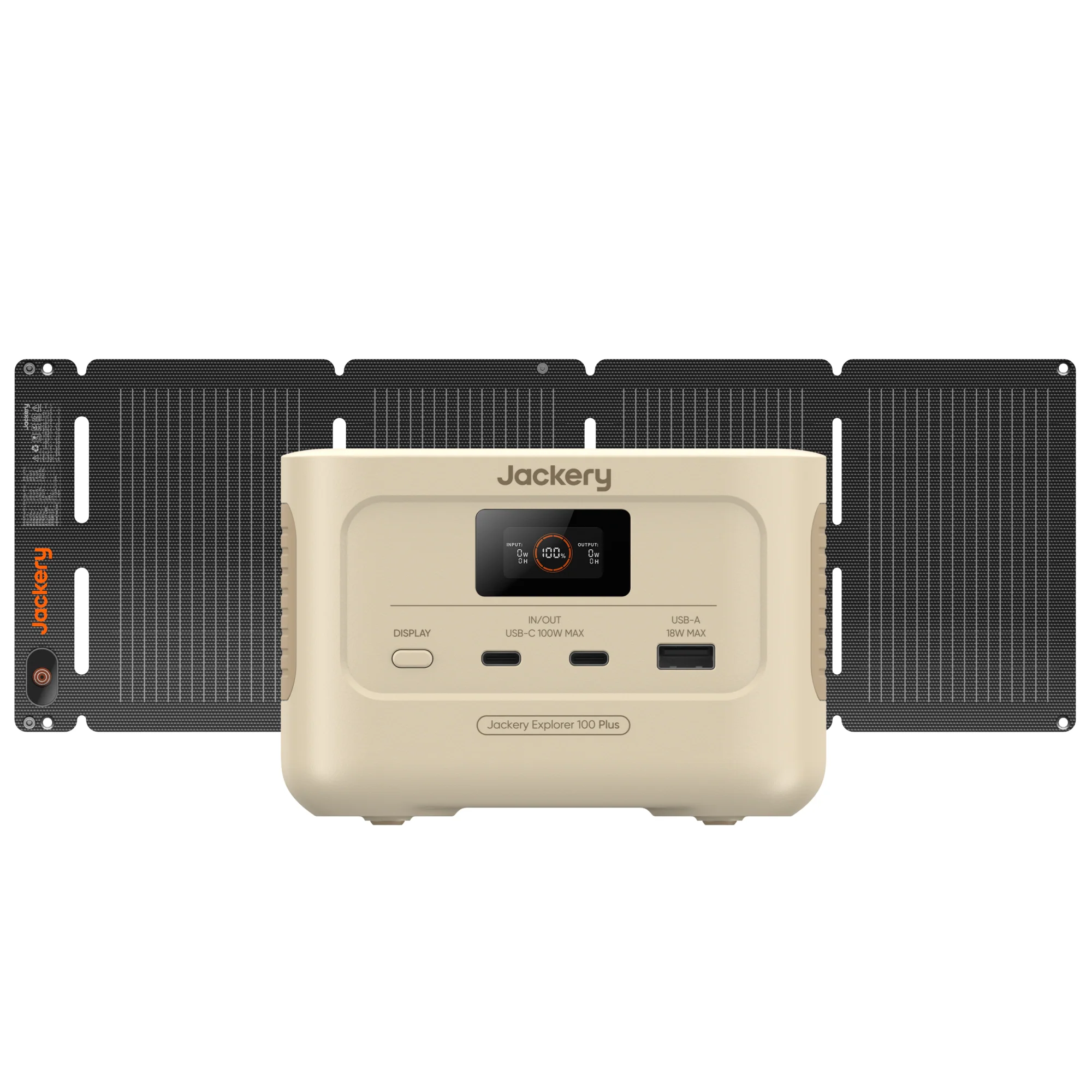 Jackery Solar Generator 100 Plus(サンドゴールド) 40 Air ポータブル電源 ソーラーパネル