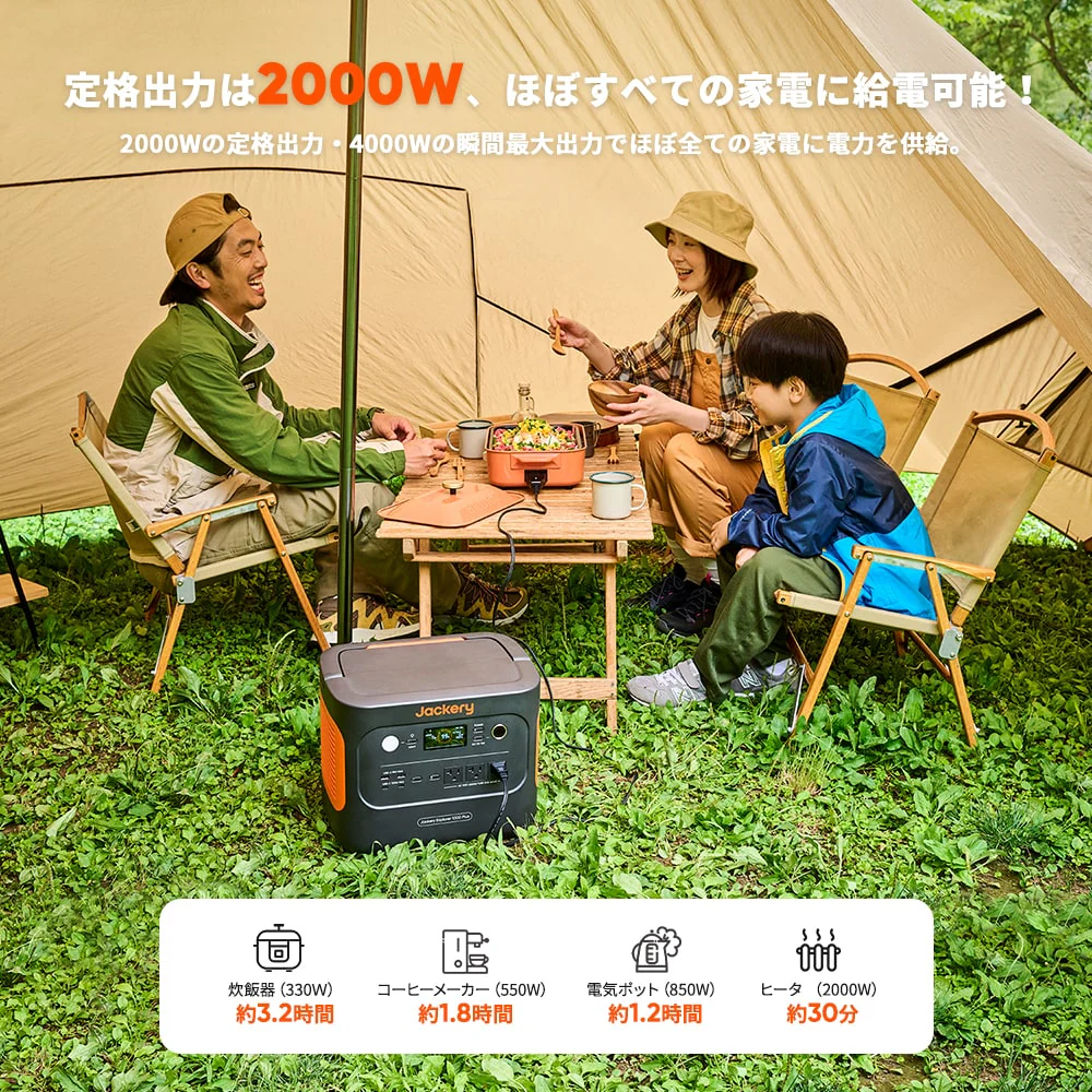Jackery Solar Generator 1000 Plus ポータブル電源  セット - Image 2