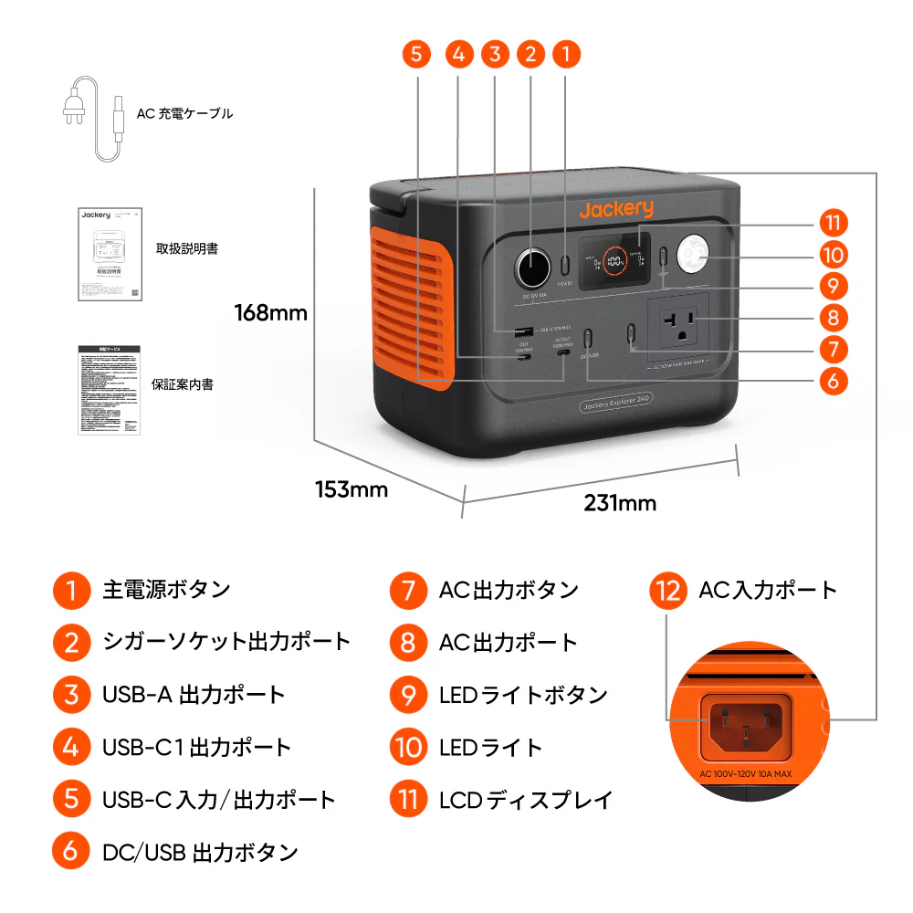 Jackery Solar Generator 240 New 40 Mini ポータブル電源 ソーラーパネル - Image 13